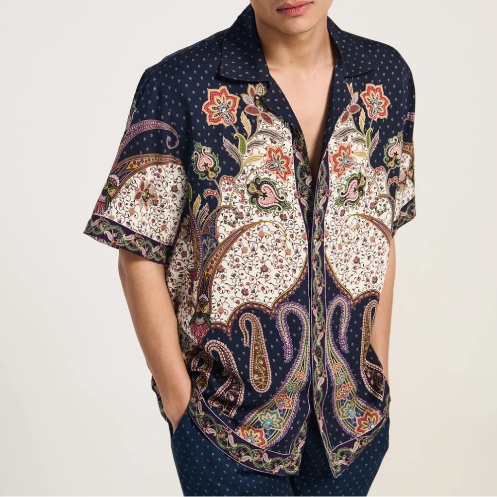 Men's Perte d'ego MIDNIGHT PAISLEY SHIRT